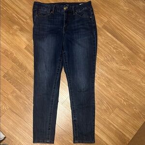 Seven7 Blue Skinny Jeans with Modern Fading size 16